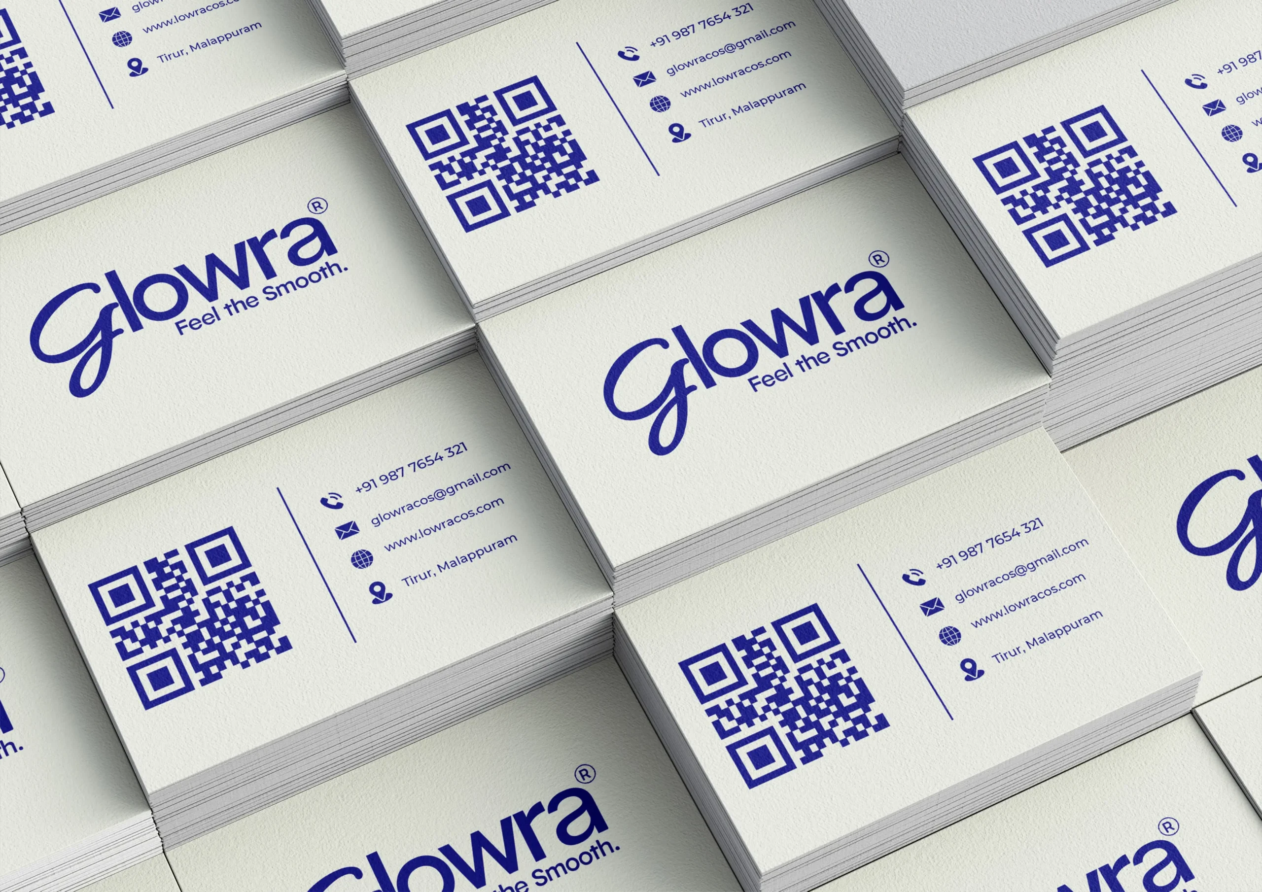 Glowra Visiting Card Mock Up