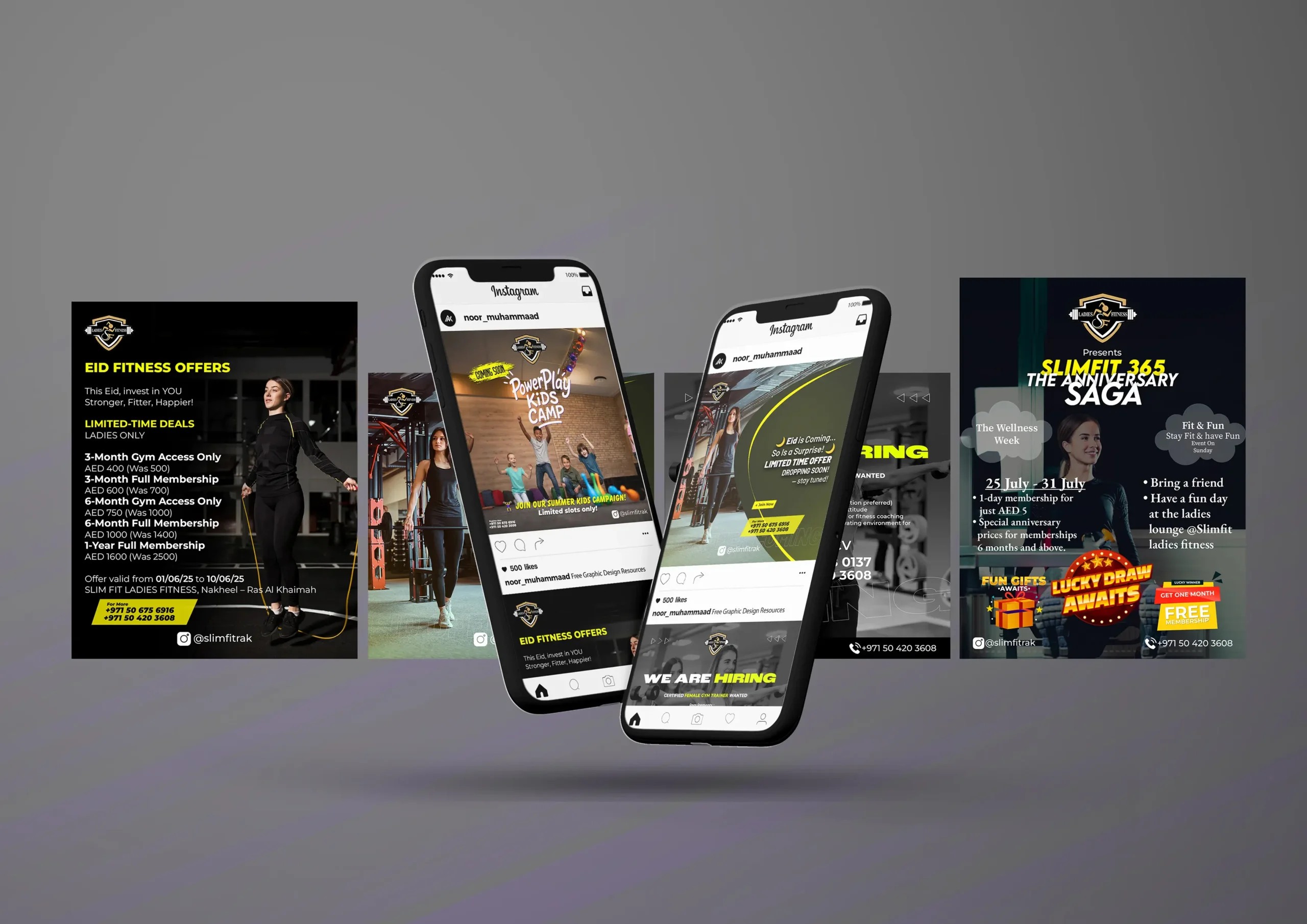 Slim fit Social Media Mockup